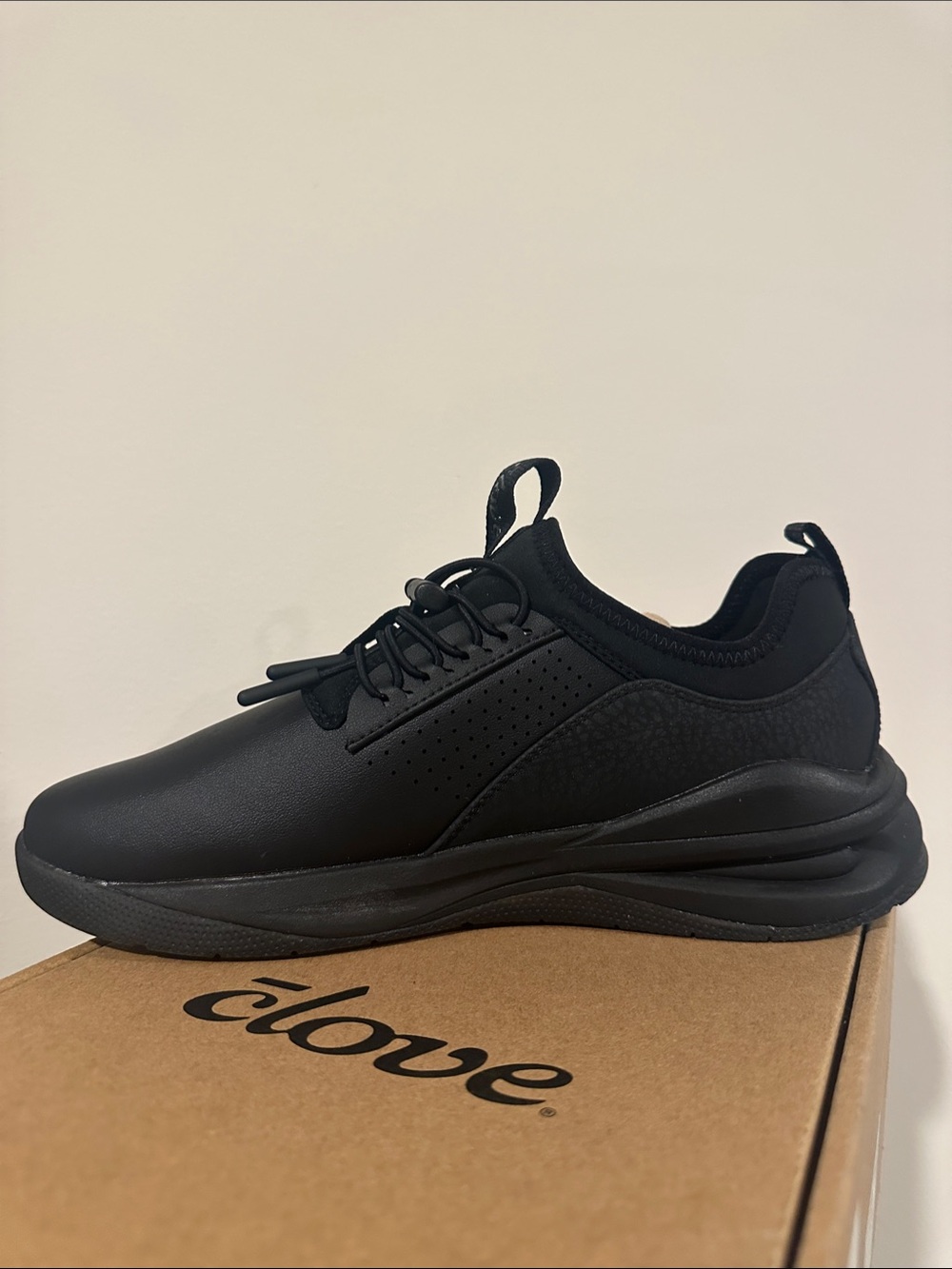 Clove Women's Black Slip-On Athletic Sneaker